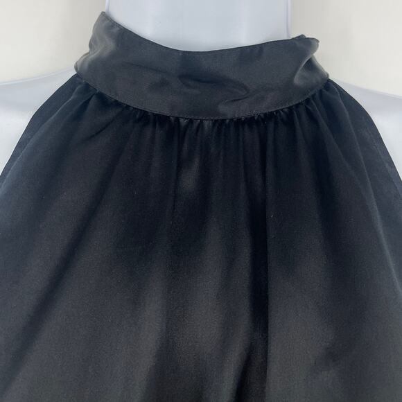 Michael Kors Babydoll Silk Halter Top 10 Beaded Old Money Mob Wife Holiday Y2K - Picture 5 of 12